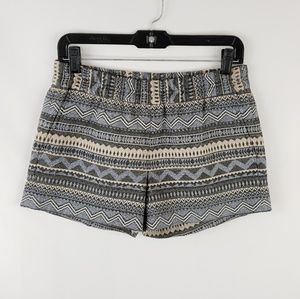 J Crew Womens Aztec Print Shorts Size 2 EUC